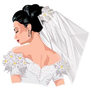 Back of Bride