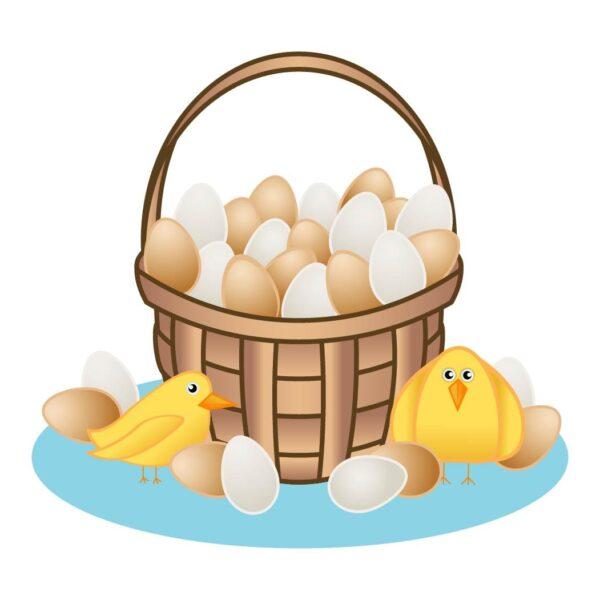 Eggs Chickens Basket