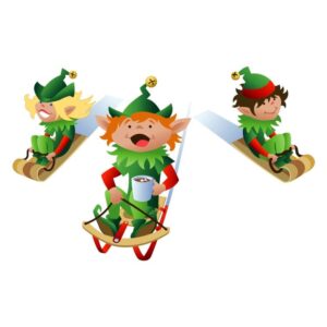 Elves Sledding