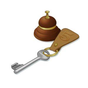 Skeleton Key Desk Bell