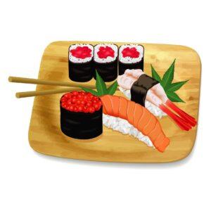 Sushi on Plate