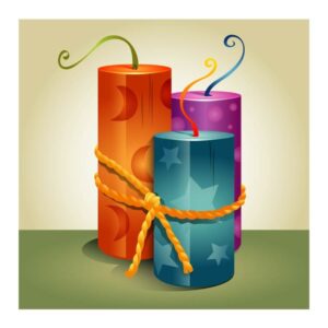 Advent Wreath Colorful Candle Design