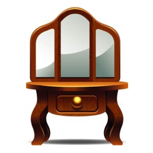 Dressing Table Vector Art