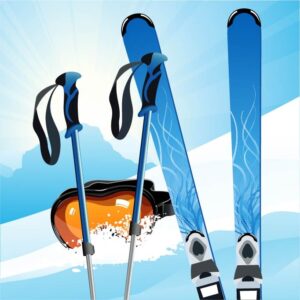 Ice Skating Equipment Vector Art