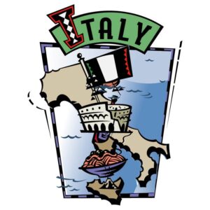 Italy Map Artwork
