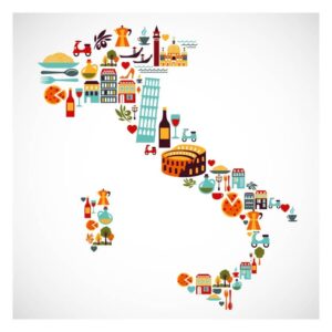 Italy Map Vector Art