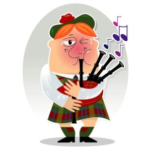 Man Bagpipes