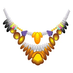 Necklace Mardi Gras Design