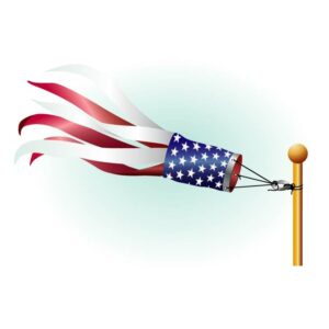 Patriotic Windsock Made USA Design