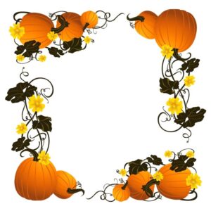 Pumpkin Vines Flourish Design