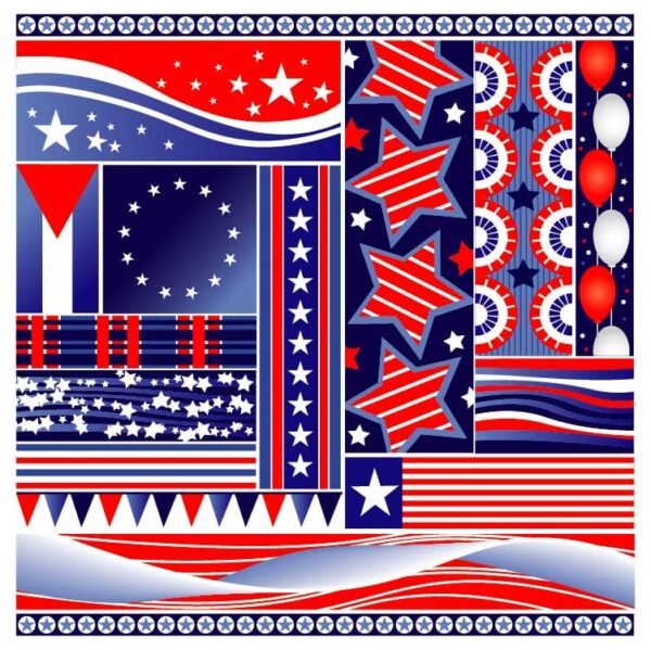 USA Patriotic Collage Design