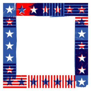 USA Stars Stripes Frame Design