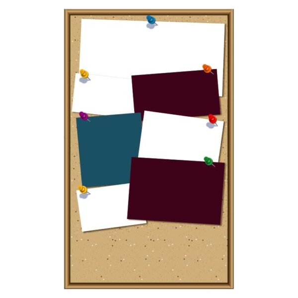 A colorful blank sticky notes on boards for written