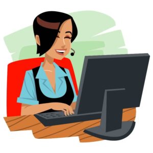 Beauitul young woman working using computer laptop concentrated