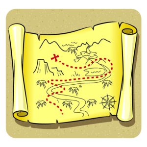 Hand Drawn Old Treasure Map