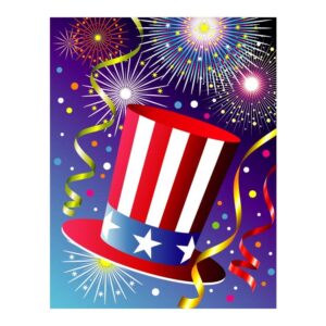 Patriotic Top Hat Fireworks