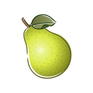 Pear With Leaves