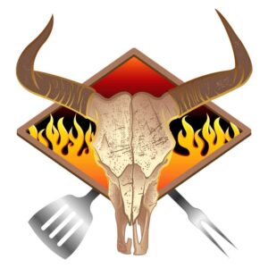 Steer Skull Flames