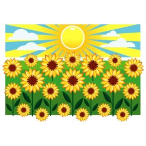 Sunflowers Sun Background