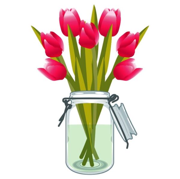 Tulips Jar