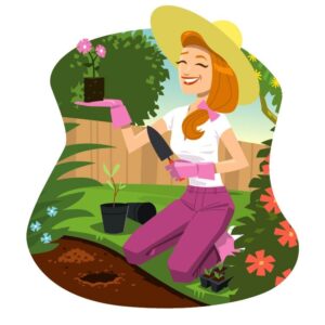 Woman Gardening