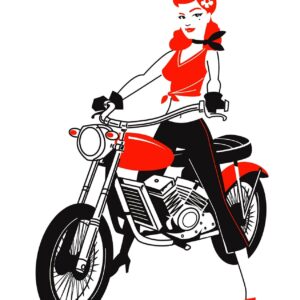 Woman Motorcycle Riding