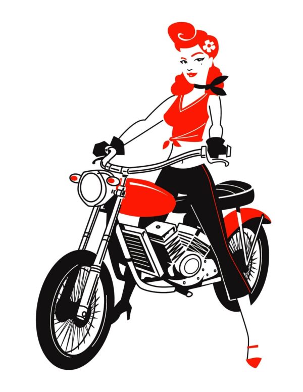Woman Motorcycle Riding