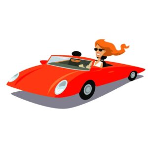 Women Driving Car