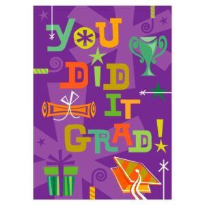 You Did It Graduation Announcement