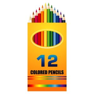 12 Colored Pencils in color pencil box