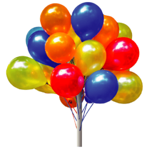 A photo of colorful balloon group