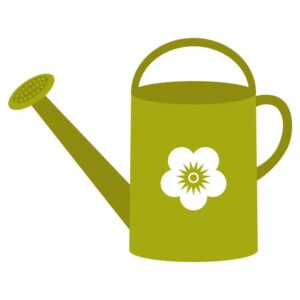 A simple watering can for watering plants color vector illustration gardening