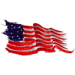 American USA flag independence day shabby fluttering