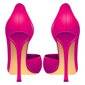 Back on top high heel shoes in pink color