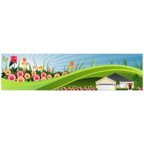 Beautiful House and spring backgrounds