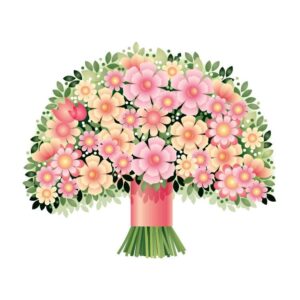 Bouquet of pink flowers