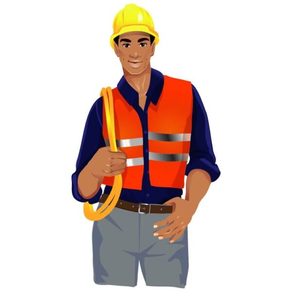 Builders constructors man in dress with cap and formal dress