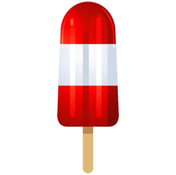 Canada patriotic popsicle on wooden stick