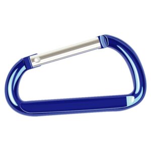 Carabiner for mountaineering isolated on white background