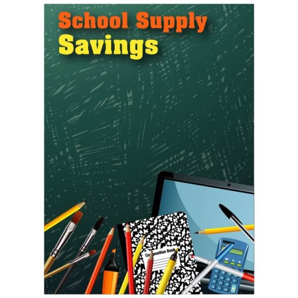 Children school supply savings