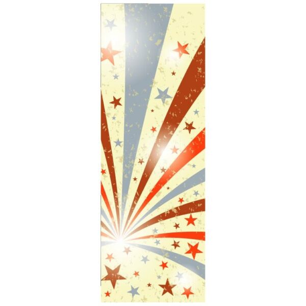 Circus vintage red and blue banner