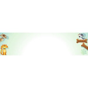 Cute cartoon puppies banner