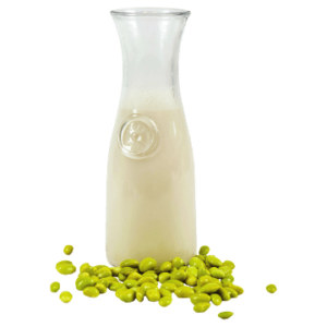 Edamame milk with green soya beans