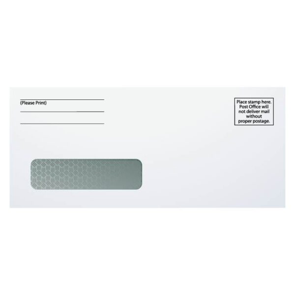 Envelope front view