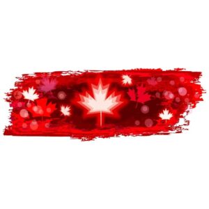 Grungy canadian flag