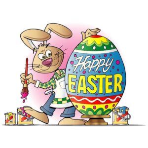 Happy Easter Day and easter Coloring