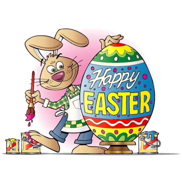 Happy Easter Day and easter Coloring