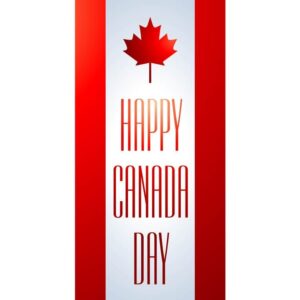 Happy canada day strip