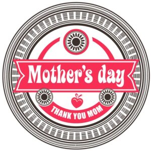 Happy mothers day and thank you mom icon