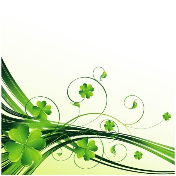 Happy saint patricks day background with clover
